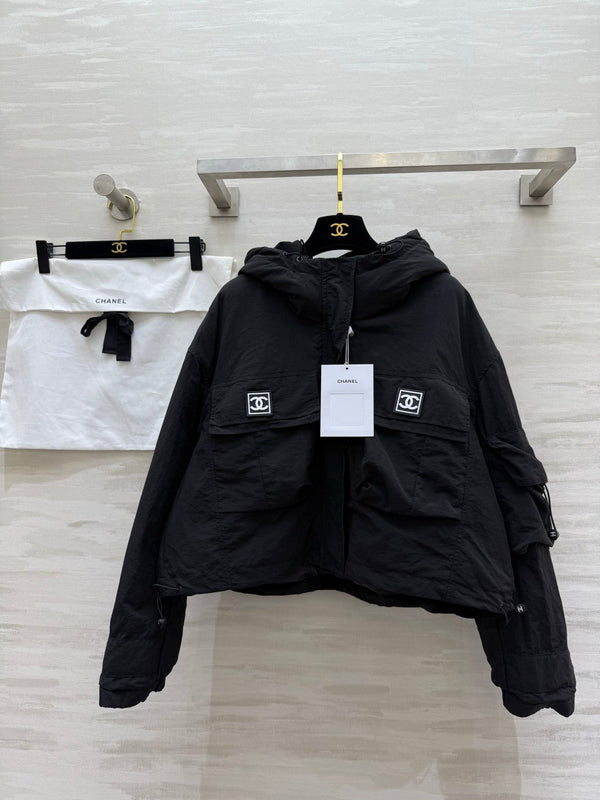 CC 26S Cropped Hooded Jacket Utility Pockets 435319