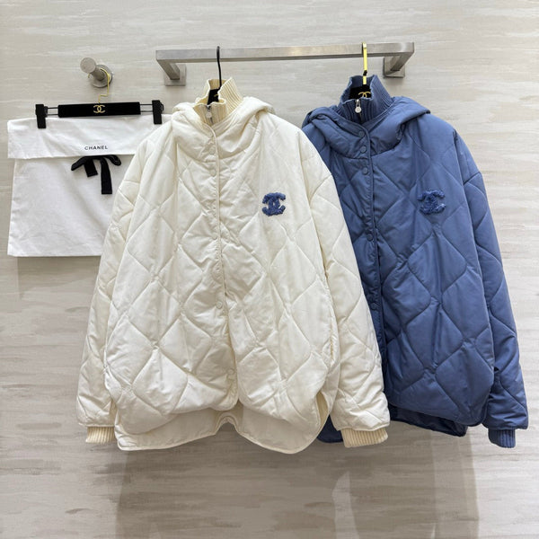 CC 26S Diamond Quilted Puffer Jacket Logo 435252