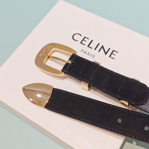 CE 2026 Medium Western Belt 25mm Suede 194535