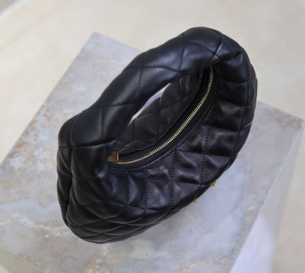 YSL Icarino Bag 17cm Black Sheepskin