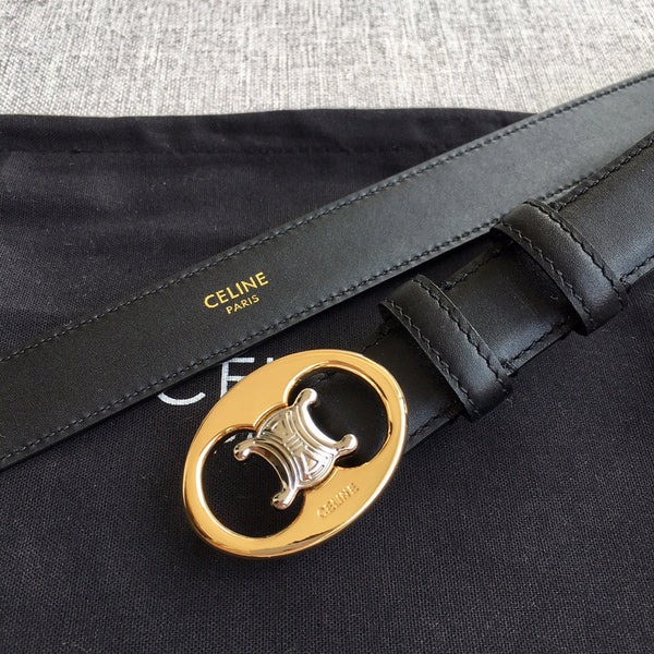 CE 2026 Medium Triomphe Belt 25mm Leather