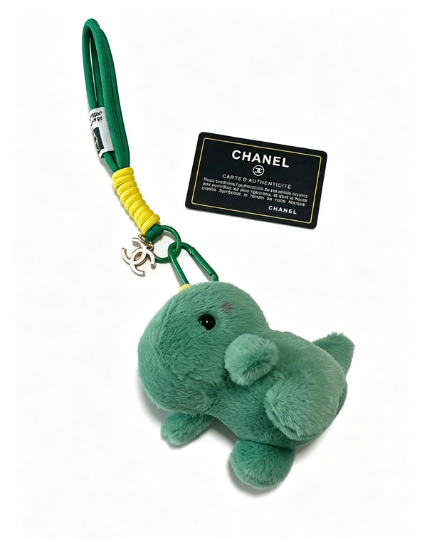CC Cute Green Dinosaur Plush Toy Bag Charm