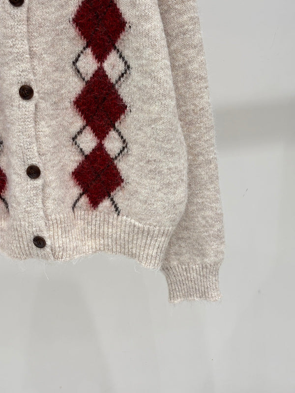 Miu 2026 Agarwood Cardigan Wool 431806