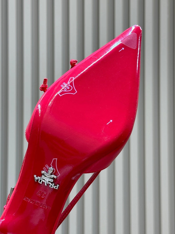 Prad 2026 Bow Pointed-Toe Pumps 45mm Calfskin 151241