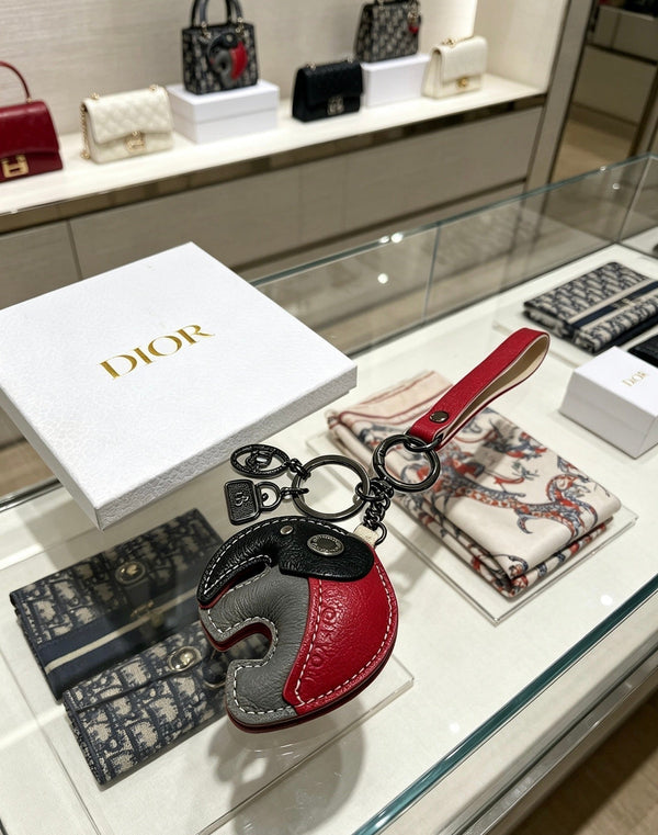 CD Leather Elephant Charm