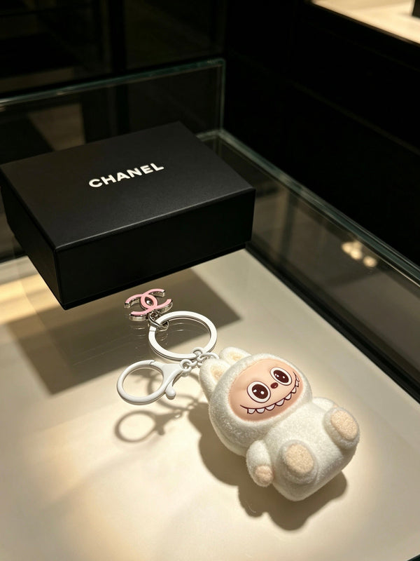 CC White Labubu Charm
