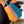 HM Clochette Cles Grand Tressage Charm In Yellow And Turquoise