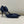 CC 26S Vintage Slingback Pointed-Toe Double CC Crystal Navy Black Silk Satin 156358