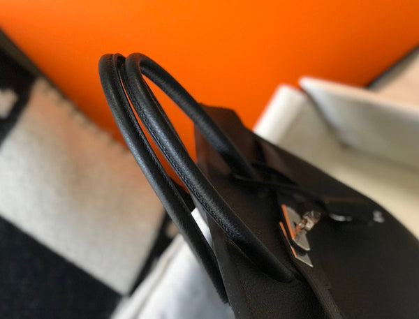 HM BIRKIN 35CM BLACK TOGO LEATHER SILVER HARDWARE
