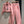 LV Flower Denim Wide Leg Pants Pink Grey