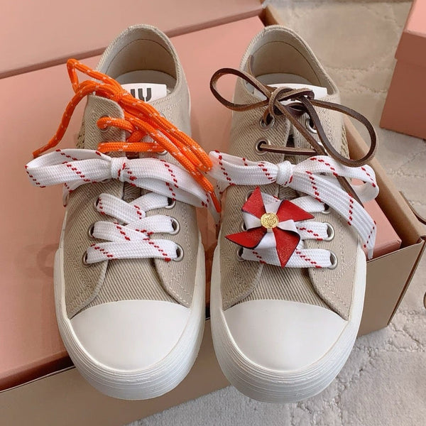 Miu Miu 2026 Washed Sneakers Canvas 976980