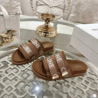 CL 26 Pitea Sandals Jacquard Cotton Fabric Leather 736580