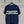 CD 25 Knitted Short-sleeved Top Blue and White Cotton