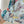 CC Long Floral Shirt Blue mix Colors Silk Cotton