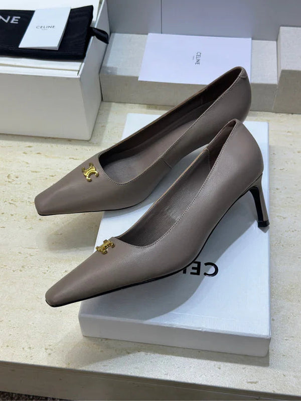 CL 26 High-Heeled Sandals Triomphe Logo 65mm Leather 762639