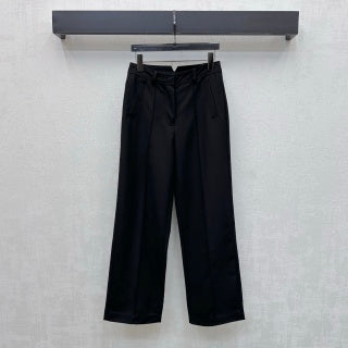 HM 26 High-waisted Casual Straight-Leg Trousers in Cotton