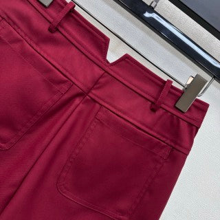 HM 26 High-Waisted Bermuda Shorts in Cotton