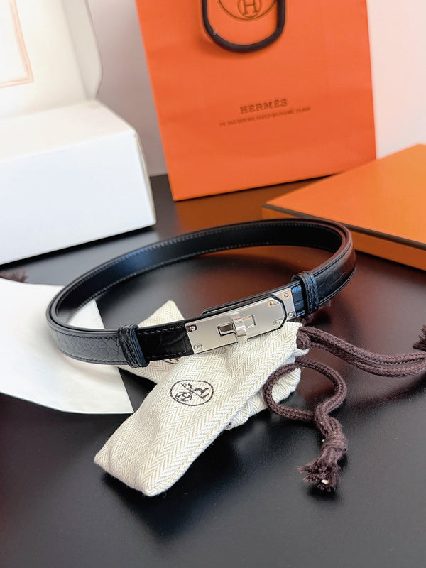 HM Kelly 18 Belt Croc-Embossed Leather 214090