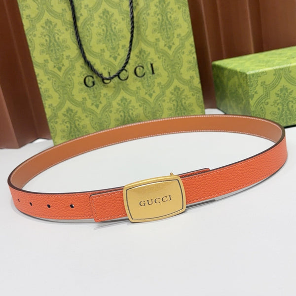 GG Reversible 2.5cm Belt Leather 213035