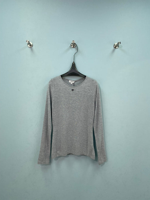 CC Embroidered Knit Sweater Wool 747410