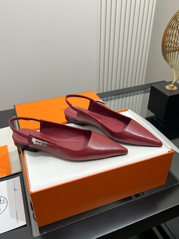 HM 26s Nicoletta Slingback Flats Leather 149098
