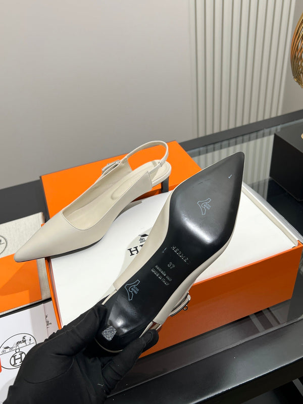 HM 26s Nicoletta Slingbacks Pum 4cm Leather 149127