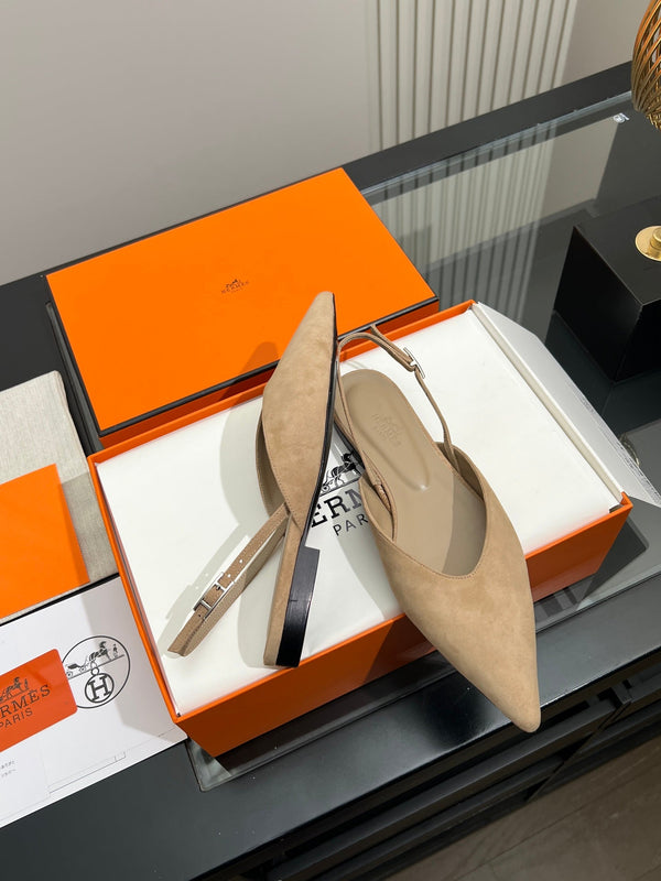 HM 26S Nicoletta Slingback Flats Leather 149117
