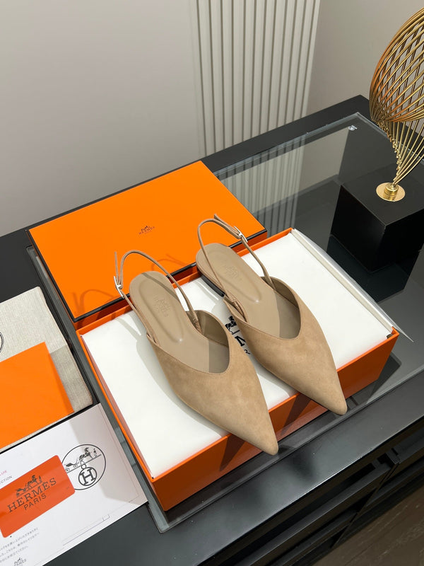 HM 26S Nicoletta Slingback Flats Leather 149117