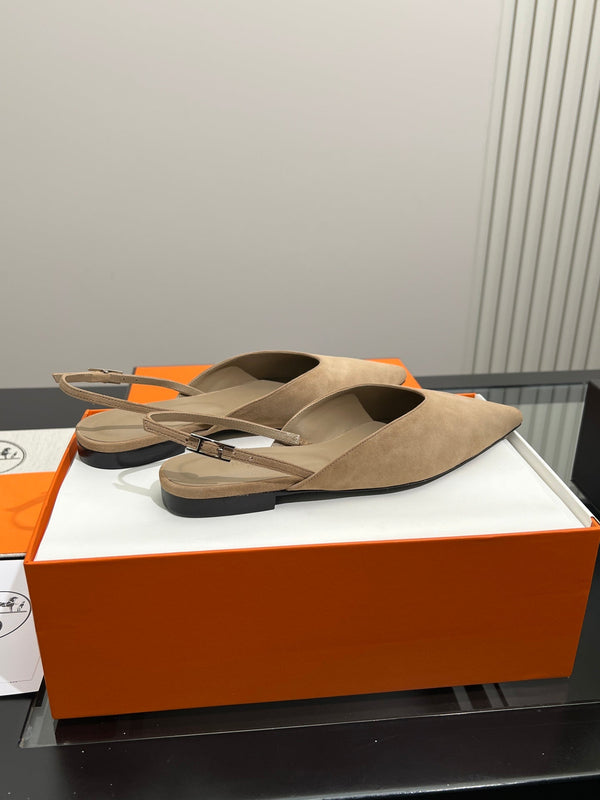 HM 26S Nicoletta Slingback Flats Leather 149117