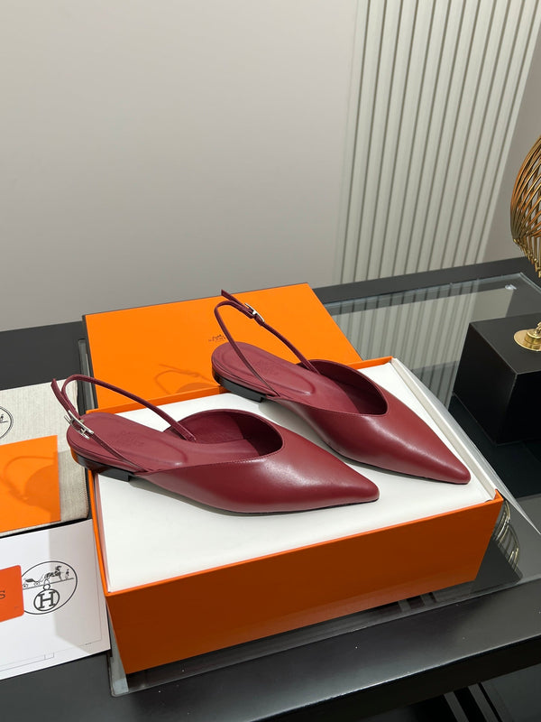 HM 26S Nicoletta Slingback Flats Leather 149117