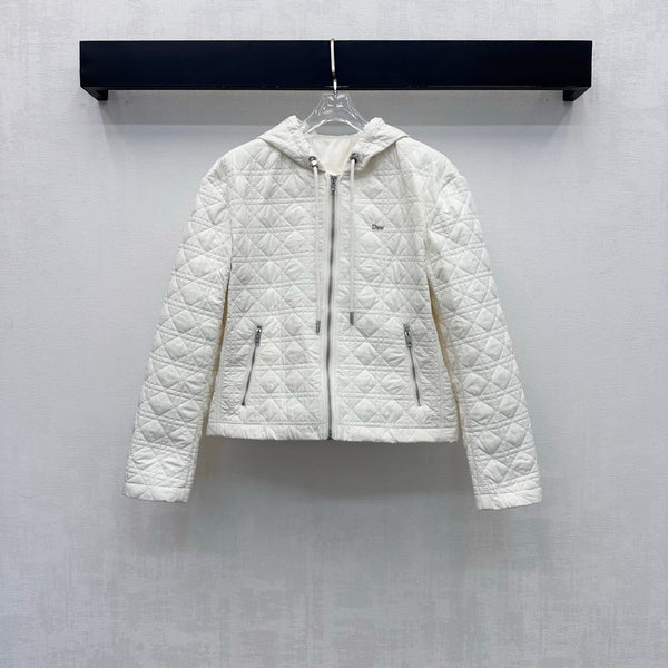 CD 26s Cannage Quilted Hooded Jacket Cotton 427540