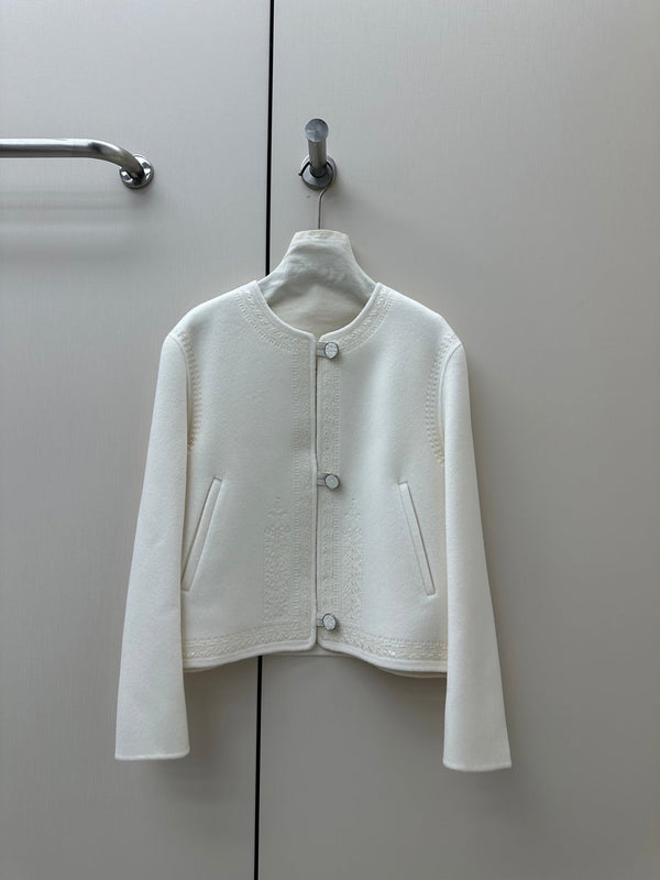 HM 26S Jacket Tonal Embroidery Wool Cashmere 435173