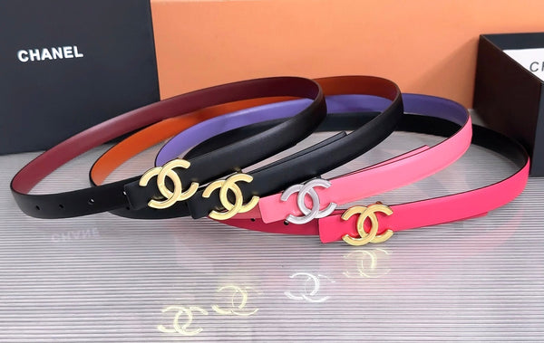 CC 26W Belt 2cm Double-Sided Calfskin 218291