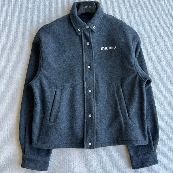 Miu 26FW Fleece Blouson Jacket Polyester 439725