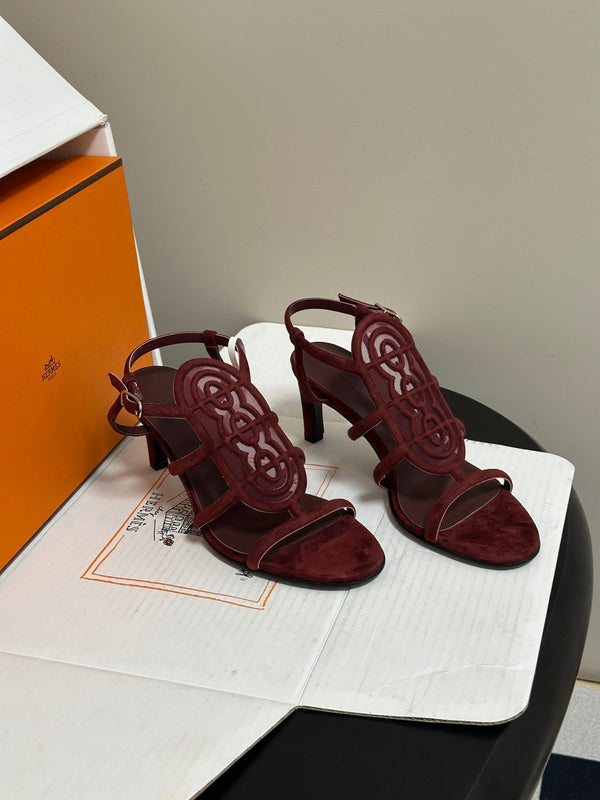 HM 26s Nymphe 70 Sandals 7cm Suede 185822