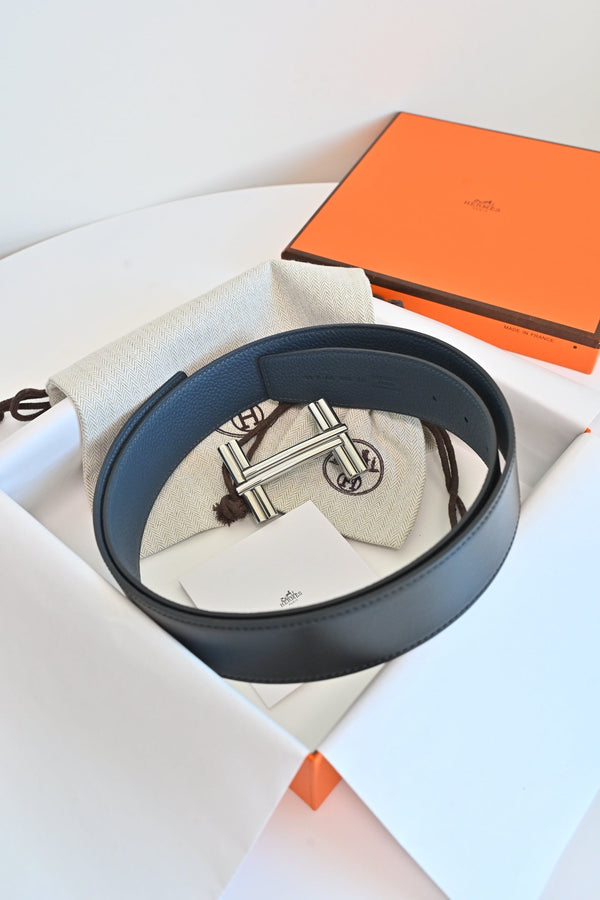 HM 26FW Reversible Tube H Belt 3.8cm Haze Leather 220399