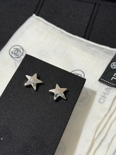 Chanel 2026 Star Double C Small Earrings