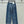 Chanel 2026 Crocodile-embossed High-waisted Jean Blue Cotton 363373