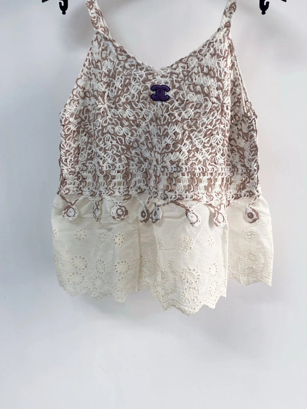 Chanel 2026 Camisole Brown Blue Red Wool Cashmere