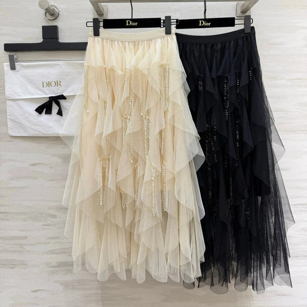 CD 2026 Tulle Skirt Lace Cotton 412090