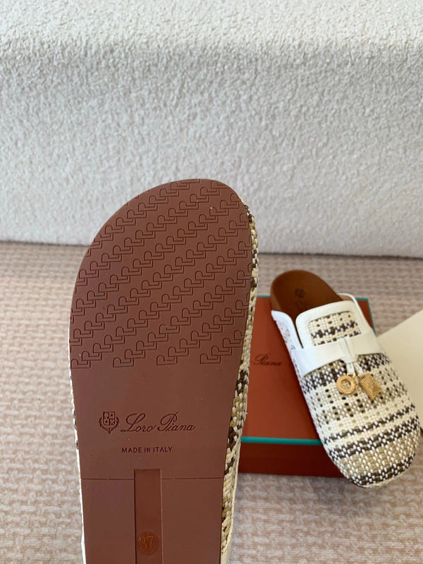 BUBBLE IN MULTICOLOR RAFFIA MIX WHITE LAMBSKIN GOLD HARDWARE