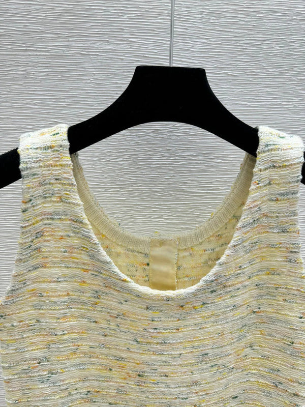 CC 2026 Vest Yellow Pink Cotton Wool 397715
