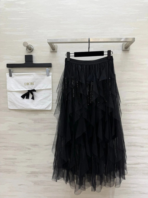 CD 2026 Tulle Skirt Lace Cotton 412090