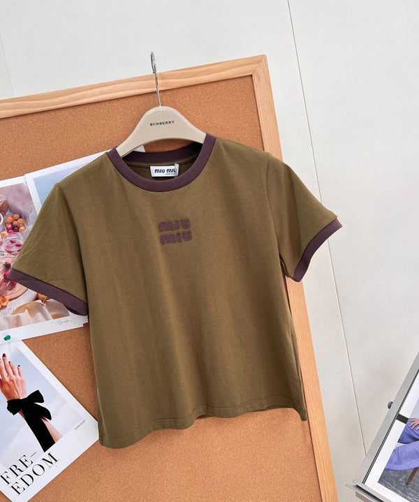 Miu 2026 Shirt Brown Cotton 636397