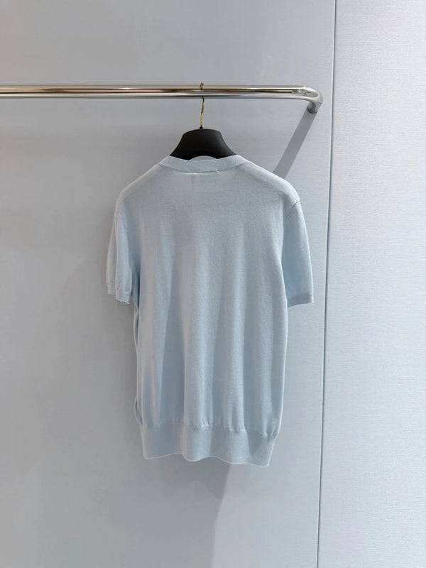 CD 2026 Bow T-shirt Blue Cotton 724418