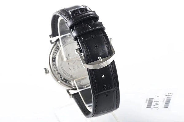 IWC Portofino 40mm Navy Blue Dial Steel Case Black Leather