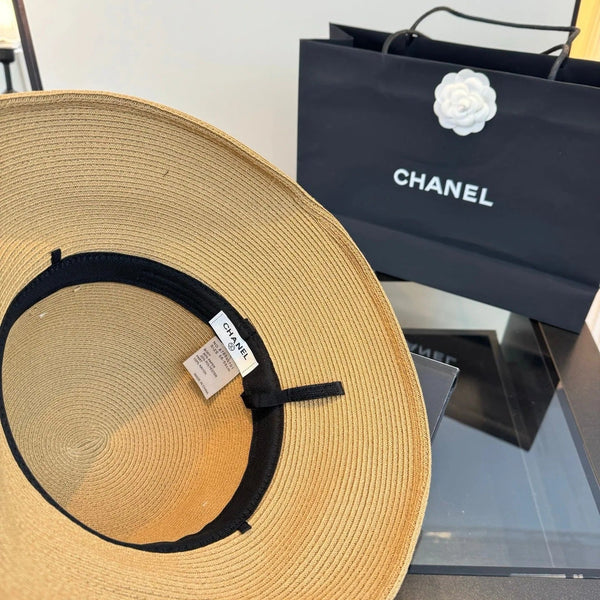 CC Bow Pearl Straw Hat 400895