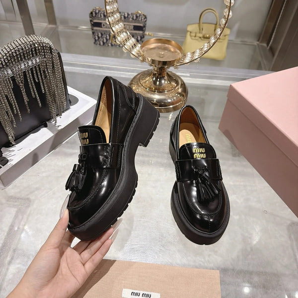 Miu 2026 Smooth Loafers Cowhide 951434