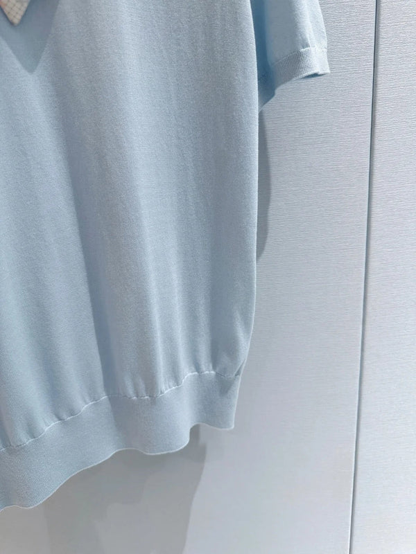 CD 2026 Bow T-shirt Blue Cotton 724418