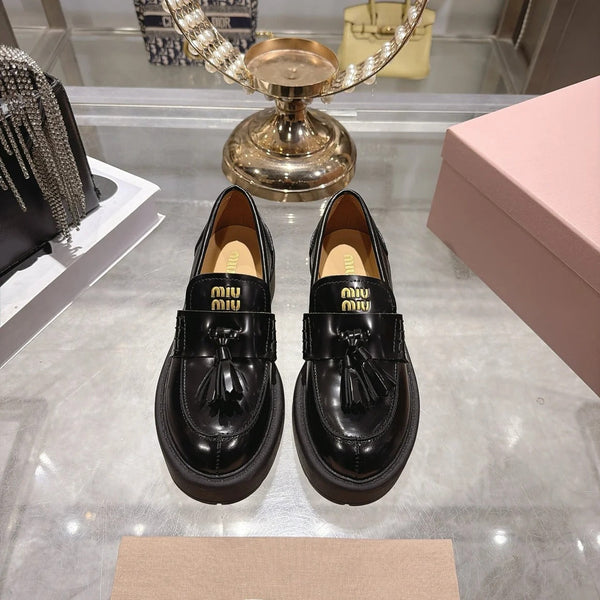 Miu 2026 Smooth Loafers Cowhide 951434